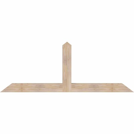 Ekena Millwork Portland Smooth Timber Gable Bracket, Douglas Fir, 84"W x 31"H x 5 1/2"D x 5 1/2"F, 9/12 Pitch GBW084X31X0606POR00SDF